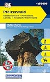 Outdoorkarte 24 Pfälzerwald 1 : 50.000: Wandern, Rad, Nordic Walking: Kaiserslautern, Pirmasens, Landau, Neustadt/Weinstrasse, water resistant (Kümmerly+Frey Outdoorkarten Deutschland)