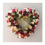 YNGJUEN Künstliche Blumen Kranz Peony Kranz-Türkranz Frühling Kranz Haustür Hochzeit Hauptdekor-runder Kranz (Size : 45cm)