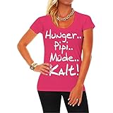 Frauen und Damen T-Shirt Hunger PIPI Mü