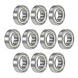 sourcing map 689ZZ Rillenkugellager 9 mm x 17 mm x 5 mm, doppelt geschirmter Chromstahl Z2, 10 Stück