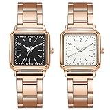 Wasser MäDchen Frauen Analog Quarzuhren RoséGold Edelstahl Mesh Armband Elegantes Blaues Zifferblatt Sternenhimmel Armbanduhr Pu Lederband Einfache Mode Schmetterling Design U