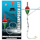 Angel-Berger Forellen Posen Set Posenmontage Ready2Fish Angelset Forelle Ang