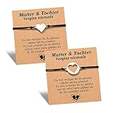 Mutter Tochter Armband für 2 Mama Tochter Passende Herz Armbänder Schmuck Geburtstagsgeschenke für Damen FrauenTeenM