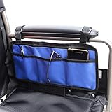Sichere Aufbewahrungstasche für Rollstühle Tasche, Mobilitätshilfe für Rollstühle Ältere Personen Hände frei Armlehne Hängegriff Halter Aufbewahrungstasche für Rollstühle (blue)