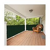ZOYAFA Dekorativer Gartenzaun, grüner Sichtschutzzaun, strapazierfähiger Zaun, Netz, Schattennetz, Abdeckung für Balkon, Sichtschutz für Garten, Hof, Hinterhof (Farbe: H 1 m x L 3 m)