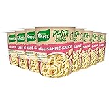 Knorr Pasta Snack Käse-Sahne-Sauce leckere Instant Nudeln ohne geschmacksverstärkende Zusatzstoffe, 8er Pack (8 x 71 g)