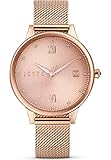 JETTE Damen-Uhren Analog Quarz One Size Rosegold 32018377