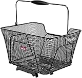 Unix Unisex – Erwachsene Reano Topklip Fahrradkorb, schwarz, 41x30x21