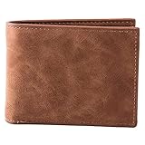 AZOPINBRE Mode Mini Herren Luxus Business Wallet Karteninhaber Mann Geldbörse Münze Tasche Reißverschluss Geschenk for Männer (Color : Brown)