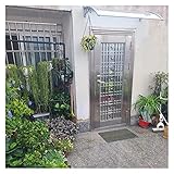 Vordach Für Haustür, Gebogener Schatten-Regenschutz UV-Regen- Und Schneeschutz Skalierbar Haustürvordach Für Haustür, Hintertür, Fenster, Terrasse MAHFEI (Color : Klar, Size : 60x100cm)