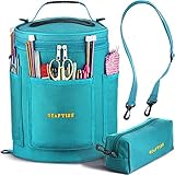 Stricktasche zur Aufbewahrung von Garn – Beste Garnaufbewahrung Langlebige Leinen-Garntasche – Garn Organizer Häkeltasche mit Strickzubehör T