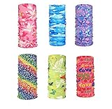 Motorrad Bandana, 6 Stück Sportkopfbedeckung Magic Seamless Scarf Stirnband Bandana für Männer Frauen Sommer im Freien Jagd Radfahren M