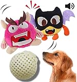Interaktives Plüschhundespielzeug des Hundespielzeugs, das automatisches Ballspielzeug brummt, das verrücktes springendes Spielzeug des Sports schüttelt, unterhält 2 S
