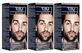 3x TRU Professional MEN Bart-Coloration 60-Naturbraun (3´er Pack)