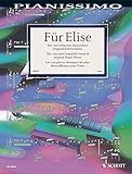 Für Elise: Die 100 schönsten klassischen Original-Klavierstücke. Klavier. (Pianissimo)