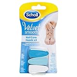 Scholl Velvet Smooth Elektronisches Nagelpflegesystem Ersatzfeilen mit Aufsätze, 1er Pack (1 x 3 Stück)