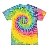 Colortone - Unisex Batik T-Shirt 'Rainbow' / Saturn, L