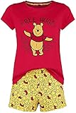 Winnie the Pooh Free Hugs Frauen Schlafanzug rot/gelb S