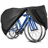 Viudecce Fahrrad Abdeckung für 2 oder 3 Fahrrrder wasserdichte Fahrrad Abdeckungen für Den AuuEnbereich Regen Sonne UV Wind Schutz mit Verriegelungs Loch für F