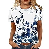 t-Shirt Langarm weiß Women Shirt schulterfrei Oberteil Chiffon Tunika Bluse Shop Tshirt Damen v Ausschnitt Sweatshirt Damen Damen Oberteile elegant Damen Sommer Tunik