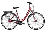 Pegasus Solero SL 7, 7 Gang Nabenschaltung, Damenfahrrad, Wave, Modell 2020, 28 Zoll, Chrome Crimson red, 45