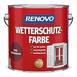 Renovo Wetterschutzfarbe 0,75 L schwedenrot RAL 3103