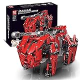 Mould King 20005 Technologie MK-Hexa Bausteinmodell,Kleinpartikel Puzzle Roboter Montagesatz, dynamische Version Fernbedienung und APP-Steuerung R/C Military Serie kompatibel mit Lego Walking Tank