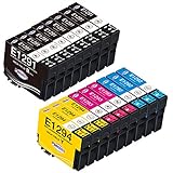 Paeolos T1295 Multipack Ersatz für Epson T1291 T1292 T1293 T1294 für Epson Workforce WF-3520 Office BX535WD SX435W SX525WD SX420W Drucker(8 Schwarz/3 Cyan/3 Magenta/3 Gelb) 17er Pack