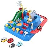 City Rescue Car Adventure Spielzeug Autospielzeug Car Adventure Track Cars Spielzeug Auto Abenteuerspiel Car Adventure Lernspielzeug Für Eltern-Kind-Spiele Auto-Rennstrecken-Spielsets fü