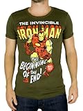 Logoshirt Herren Marvel Iron Man T-Shirt, Braun, S