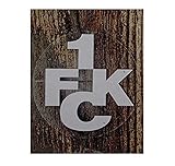 1. FC Kaiserslautern Autoaufkleber - innen Silber - Aufkleber 6 cm, FCK Sticker - Plus Lesezeichen I L