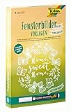 folia 39119 - Fensterbilder Vorlagen für die warme Jahreszeit, inkl. 8 Malvorlagen und 1 Kreidemark