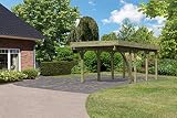 Unbekannt Karibu Carport Premium Einzel 2 mit 1 Einfahrtsbogen k