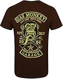 Gas Monkey Garage T-Shirt Patch Braun-XXL [Apparel] [Apparel]