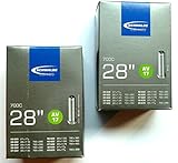 2x Schwalbe AV17 AV 17 Schlauch 28 x 1,2 - 1,75 28/47-622 28'