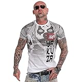 Yakuza Herren Psycho Clown Allover T-Shirt, Weiß, XXL