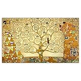 Yangxiaolei Gustav Klimt《The Tree Of Life,1909》Canvas Wall Art Oil Paint Famous Art Poster Picture Wall Decoration Home Interior Decor 60x80cm F