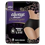 Always Discreet Boutique Pants Plus, Schwarz, Größe L, 2 Packungen à 8 Stück