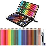 Aquarellstifte, AGPtEK Professionelles Aquarellstift Set mit 48 Buntstiften und Zubehöre, Mehrfarbige Kunst Bleistifte mit Federhalter, Perfekt zum Mischen und Color Layering -'MEHRWEG'