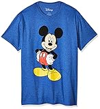 Disney Herren Mickey Wash Short Sleeve T-Shirt, Royal Blue Heather, 3X-Groß