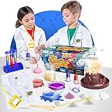 Learn & Climb Forscherset für Kinder mit Laborkittel - Über 20 Wissenschaftsexperimente. Alter 4+ Jahre ( klares Handbuch in Deutsch)