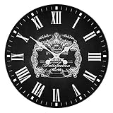 Wanduhr Vintage / Retro - XXL 58 cm - H