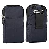 Handy Umhängetasche, Universal Mini Gürteltasche, 6.0 Zoll Doppelter Reißverschluss Handy Beutel Handytasche Hüfttasche Gürteltasche kompatibel mit iPhone X 8 Plus 7 Plus 6 6S Galaxy S20 Ultra S10+