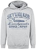 Star Wars Landspeeder Repair - Vintage Männer Kapuzenpullover grau meliert XL