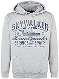 Star Wars Landspeeder Repair - Vintage Männer Kapuzenpullover grau meliert XL