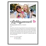 GRAVURZEILE Definition Poster & Kunstdrucke mit eigenem Foto - Geschenke für Lieblingsmenschen - Personalisierte Wandbilder - Wanddeko Deko für Wohnzimmer Schlafzimmer Flur & D