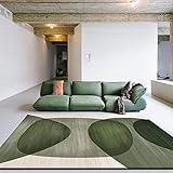 kabxhueo Teppich Rechteck Kurzflor Moderner minimalistischer Pflanze Bedruckte Muste Teppich Gang Saal Wohnzimmer Schlafzimmer Balkon rutschfestTeppich,D,200 * 300CM