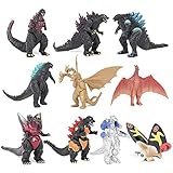 BiLTTy 10er Set König der Monster Godzilla VS Kong Figuren Mini Playsets Bewegliches Gelenk, Mini Figur Modell Spielzeug Set,Monster Spielzeug, Godzilla mit Kong Spielzeug Action Fig