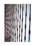 SDWJJ Perlen Vorhang Holzperlen Türschnur Vorhänge Dekoration Hängende Saiten Panel for Türen Passage Wohnzimmer Balkon Zimmerteiler, anpassbar (Color : A, Size : 21 strands-60x175cm)