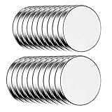 ECENCE Neodym Magnete 20 Stck. - runde Klebe-Magnete selbstklebend - 10x1,5mm - hochwertige NiCuNi-Beschichtung - Scheibenmag